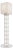 Handcrafted Ceramic and Glass Floor Lamp in White with Black Glaze from Artem Zakharchenko-Halytskyi For Sale