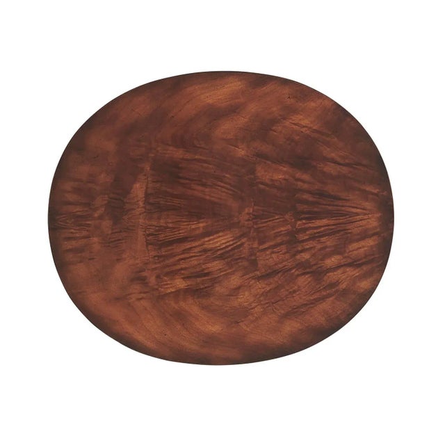 Oval Mahogany Side Table For Sale - Image 4 of 5