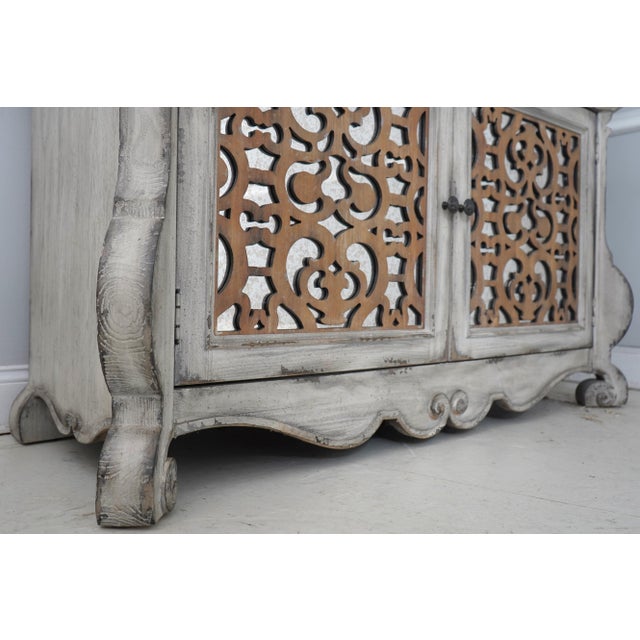 Hooker Gustavian Bubble Glass China Cabinet For Sale - Image 12 of 18