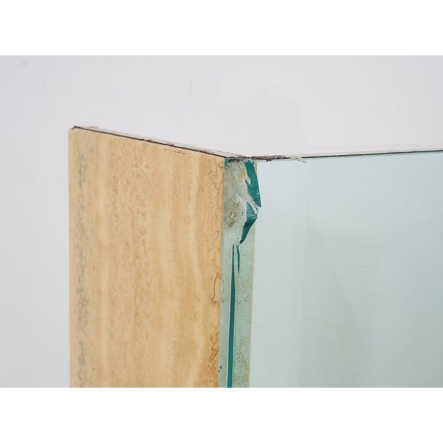 1980s Stone Demilune Console Table, 1980s For Sale In Philadelphia - Image 6 of 6