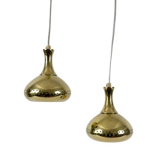 Vintage Pendant Lamps by Hans-Agne Jakobsson for Ab Markaryd Sweden, 1960s, Set of 2 For Sale