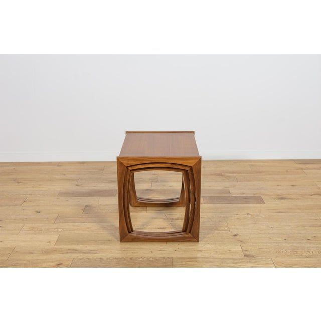 Mid-Century Teak Nesting Tables by R. Benett for G-Plan, United Kingdom, 1970s, Set of 3 For Sale - Image 6 of 18