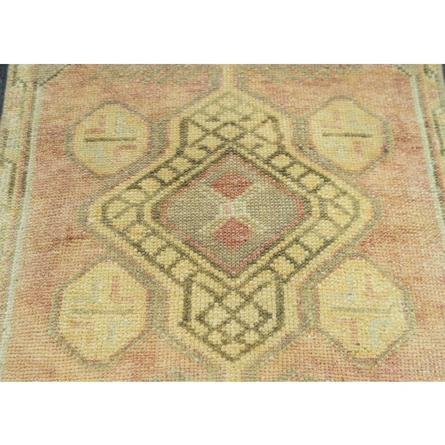 Early 21st Century Turkish Mini Rug Oriental Hand Knotted Vintage Rug 1'6" x 2'11" #20763 For Sale - Image 5 of 8