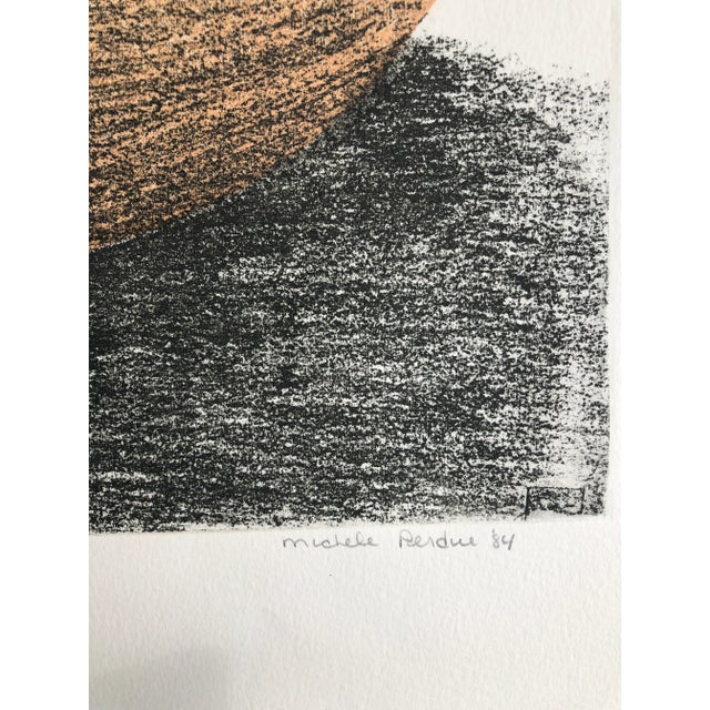 Contemporary Original 1984 “Shamrock Rising” Lithograph by Michele Perdue For Sale - Image 3 of 7