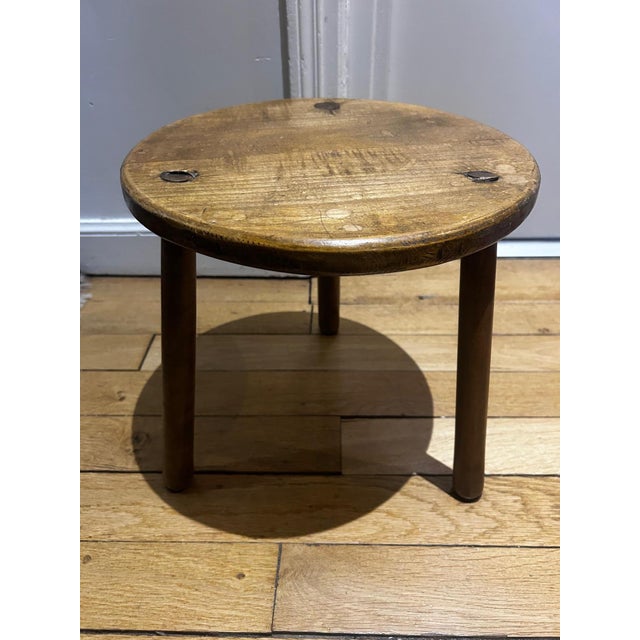 Mid-Century Modern Scandinavian Brutalist Stool, 1950s For Sale - Image 3 of 10