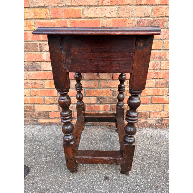 19th Century French Turned Leg Side Table For Sale In Nashville - Image 6 of 10