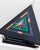 This unique vintage clock by Diamantini Domeniconi impresses with its high-contrast design. The triangular shape with...