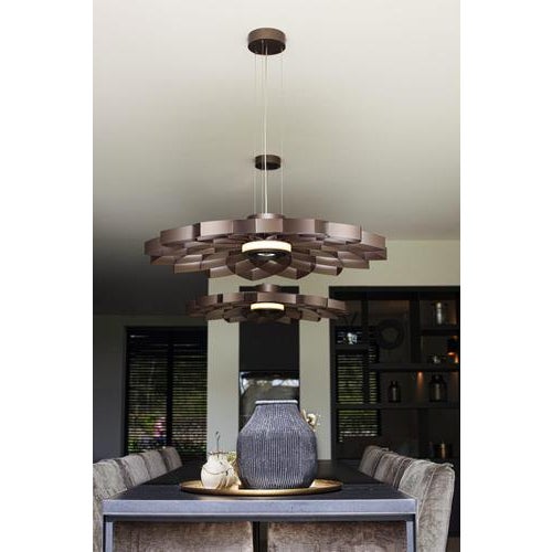Dahlia Small Anodized Black Aluminum Pendant Lamp by JSPR For Sale - Image 4 of 18