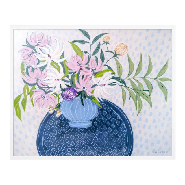 Spring Blooms by Marisa Anon in White Frame, Small Art Print For Sale