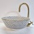 Not Yet Made - Made To Order Contemporary White Pottery Sink Bowl 14k Gold Rim For Sale - Image 5 of 8