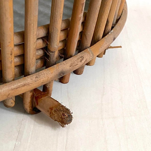 Vintage Rattan Birdcage, 1960s For Sale - Image 3 of 10