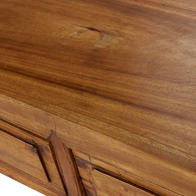Art Deco Antique Japanese Elmwood Console Table For Sale - Image 3 of 5