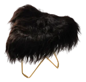 Iceland Flying Goose Footstool by Cuero Design