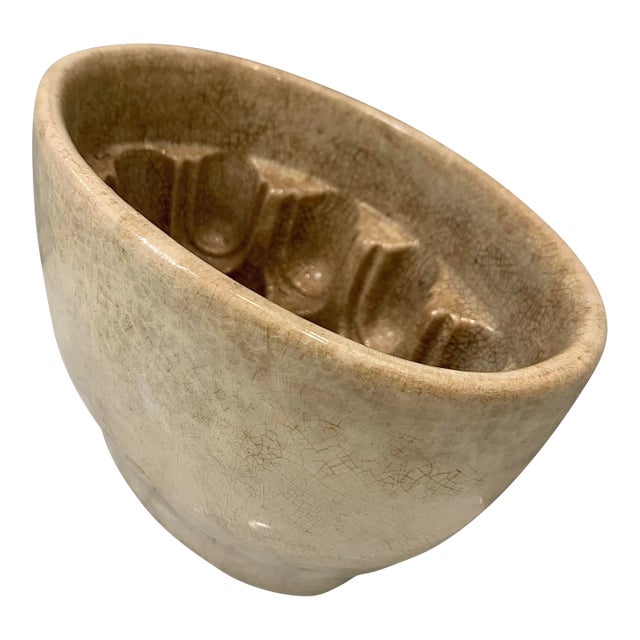 Antique Victorian English Ceramic Jelly/Aspic Mould, 19th Century For Sale