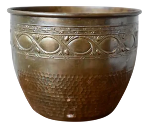 Vintage Bohemian Style Brass Planter