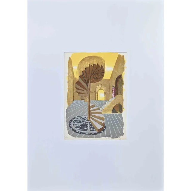 Mysterious Scale is a colored lithograph realized by the artist Roger Chapelain-Midy in 1975. Hand-signed by the artist on...