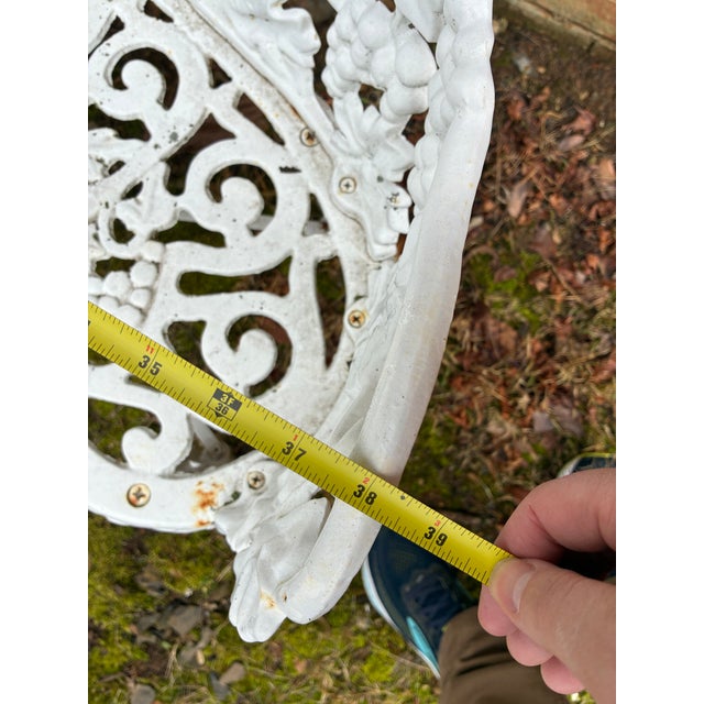 Metal Mid 20th Century Wrought Iron Garden Benches For Sale - Image 7 of 7