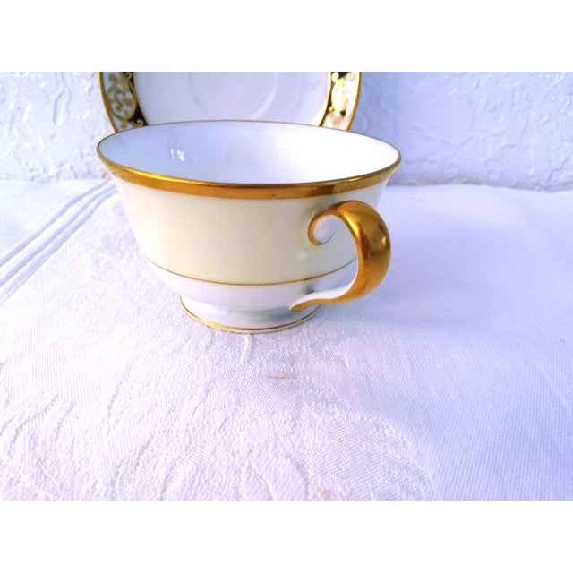 Mid-Century Noritake 24k Tea Set, Service for 4 For Sale - Image 9 of 9