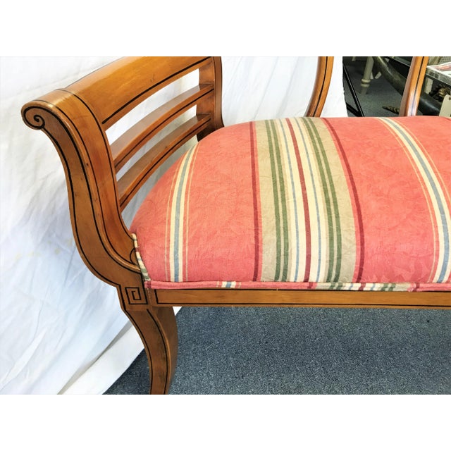 Thonet Inspired Art Nouveau Bentwood Settee With Painted Details For Sale - Image 11 of 13