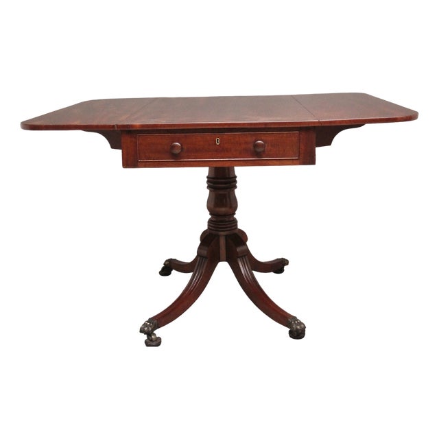 19th Century Mahogany Pembroke Table, 1840s For Sale