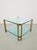 Metal Regency Model T24 Coffee Table in Brass and Glass by Peter Ghyczy, 1970s For Sale - Image 7 of 15