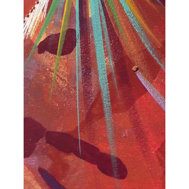 Michelle Tsosie Sisneros Original Painting Large 48x36 Signed Southwestern Art For Sale - Image 14 of 18