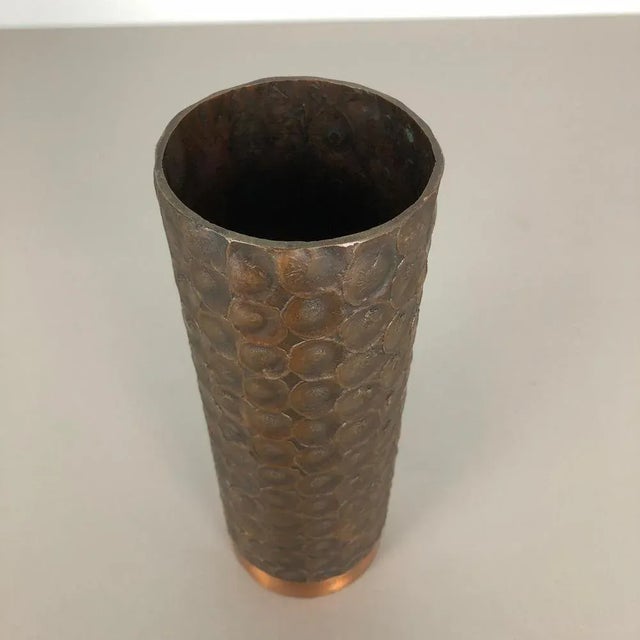 Brutalist Sculptural Copper Vase, Austria, 1950s For Sale - Image 10 of 16