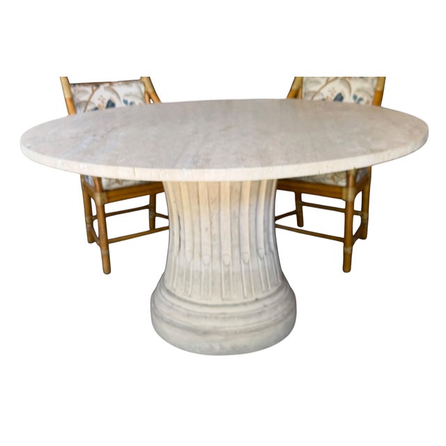 Modern Michael Taylor Tessellated Stone Dining or Center Table For Sale - Image 3 of 3
