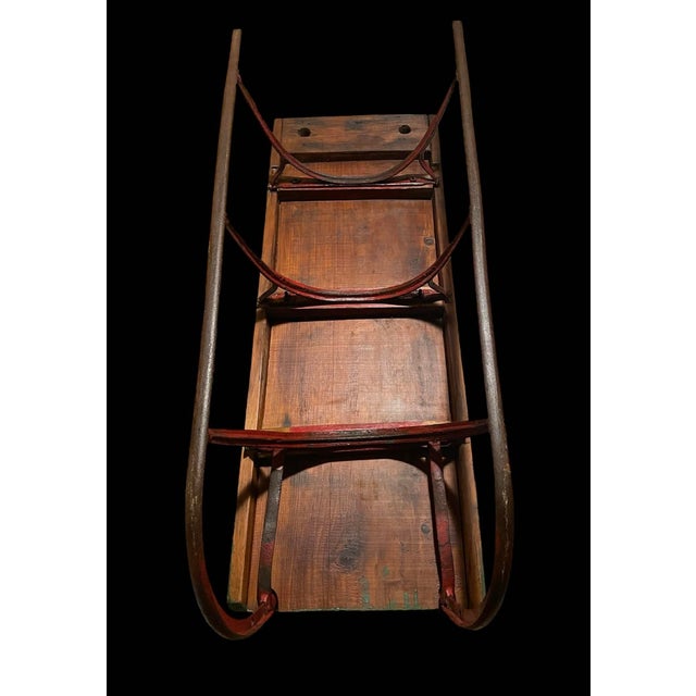 Antique Swan Runner Children's Sleigh For Sale - Image 9 of 10