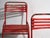 Wood Red Garden Chairs, 1920s, Set of 4 For Sale - Image 7 of 18