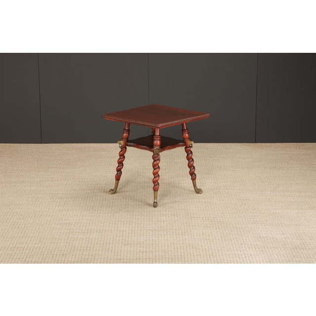 Merklen Brothers Antique Victorian Center Table, c. 1880 New York, Restored For Sale In Los Angeles - Image 6 of 12