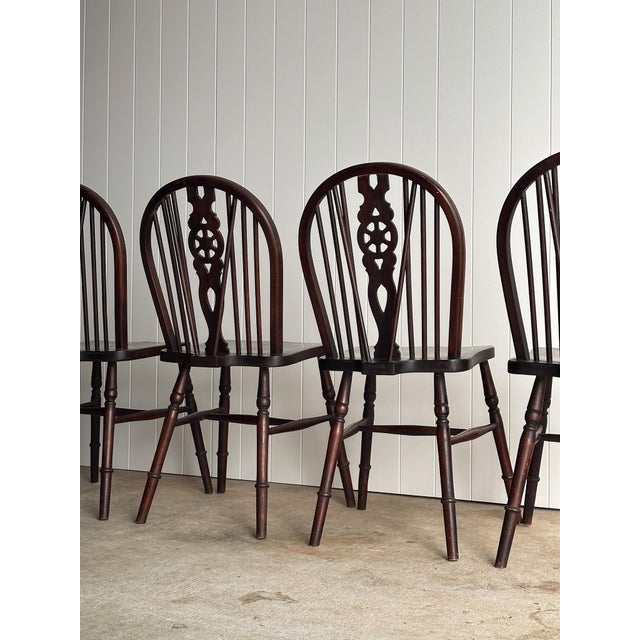 Antique English Windsor Dining Chairs, Set of 4 For Sale - Image 11 of 18