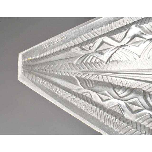 1930s Noverdy French Art Deco Floral Fan Wall Sconces - A Pair For Sale - Image 11 of 11