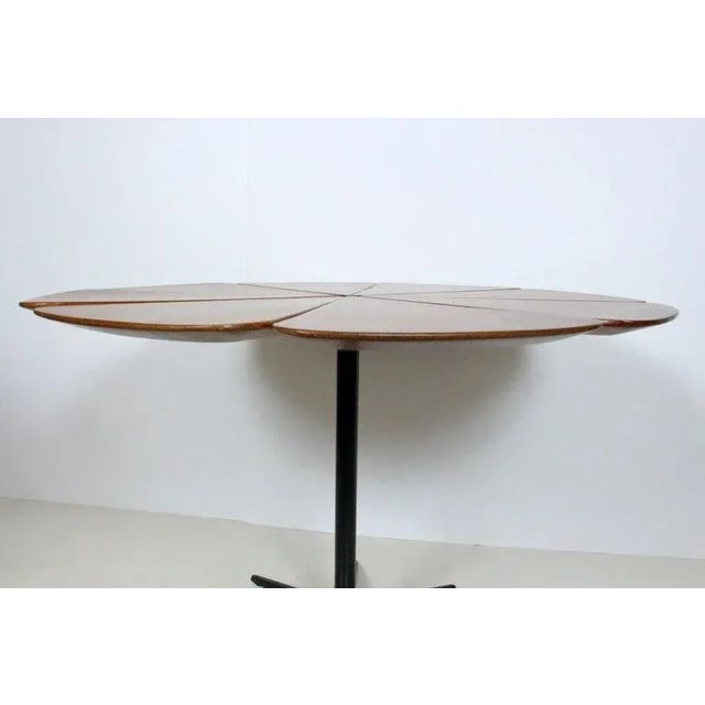 1960s Richard Schultz Cedar & Black Iron "Petal" Dining Table, 1960's For Sale - Image 5 of 12