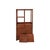 This elegant Chinese-style display cabinet, or Duobaoge, is crafted from warm, reddish-brown wood and features a...