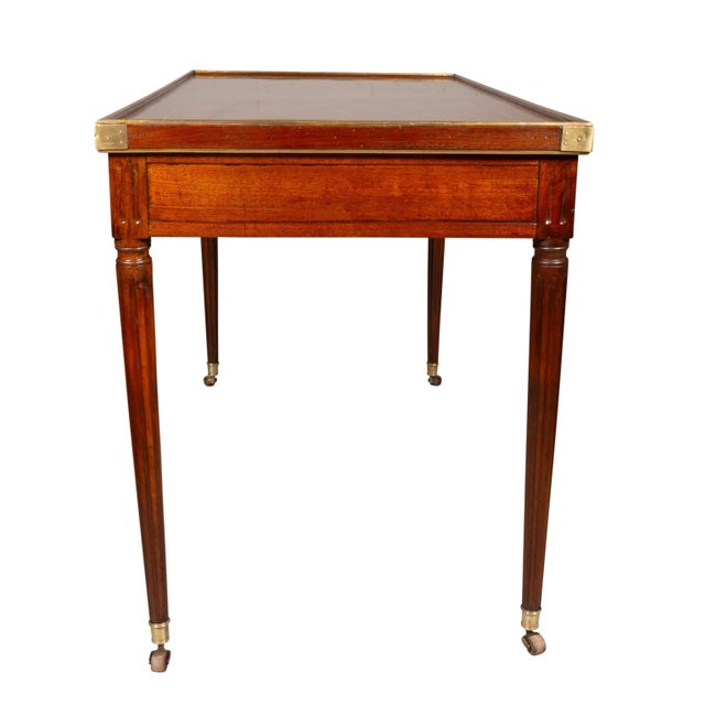 Directoire Mahogany And Brass Mounted Tric Trac Table For Sale - Image 9 of 12