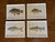 Set of four fish prints by artist Sherman Foote Denton, circa 1902. Publisher is NY State Forest, Fish and Game...