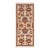 Floral Ziegler Beige/Rust Wool Runner Rug- 2'1'' X 4'10'' For Sale