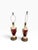 Vintage Ruby Porcelain Courting Scene Table Lamps With Gilt Accents — Pair For Sale - Image 4 of 12