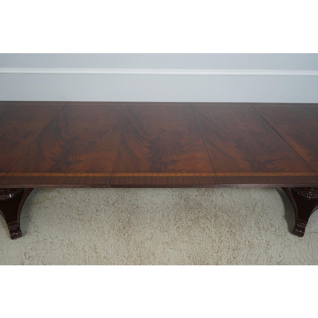Regency Style Flame Mahogany Dining Room Table For Sale - Image 16 of 18