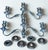 MOS2026Antique Silver Plated Three Arm English Candleabras - A Pair For Sale - Image 10 of 18