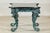 Late 20th Century Verdigris Bronze Side Table with Mythological Figures & Black Marble Top For Sale In New York - Image 6 of 18