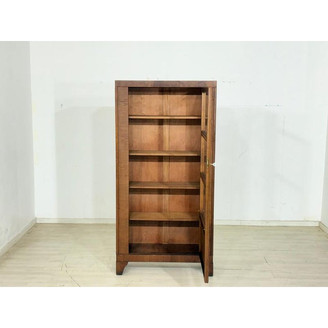 Contemporary Vintage Art Deco Bookcase in Wood For Sale - Image 3 of 10