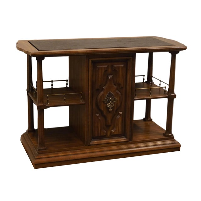 Unique Furniture Spanish Mediterranean Style 42" Server Buffet W. Stone Top For Sale - Image 4 of 10