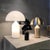 Vico Magistretti Large and Medium Black Atollo Table Lamps by Vico Magistretti for Oluce, Set of 2 For Sale - Image 4 of 7