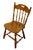 ETHAN ALLEN Heirloom Nutmeg Maple Colonial Early American Spindle Back Dining Side Chair 10-6002 34.5" High 18.5" Wide...