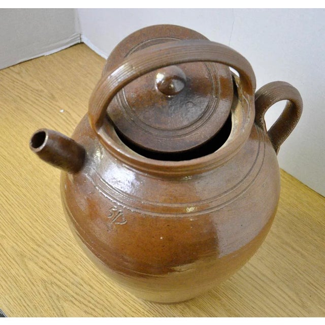 Vintage French Stoneware Pot For Sale - Image 9 of 9