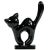 Black Belgian Art Deco Ceramic Cat Figurine, 1930s For Sale - Image 8 of 8