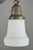 Victorian Mid 20th Century Restored Victorian Two Light Brass Pan Pendant Light For Sale - Image 3 of 16