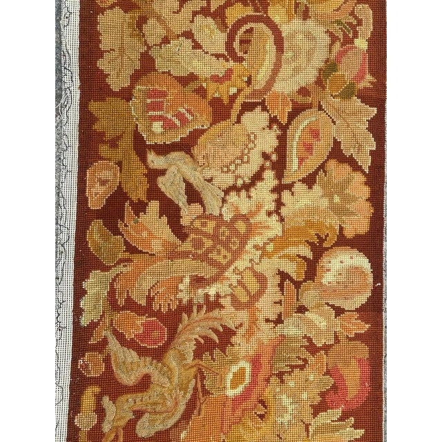 French Needlepoint Panel Tapestry, 1890s For Sale - Image 5 of 18